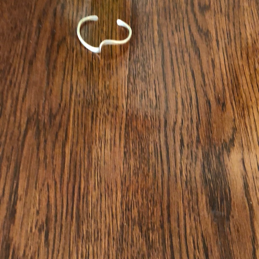 Small silver bracelet so cute on very sturdy.